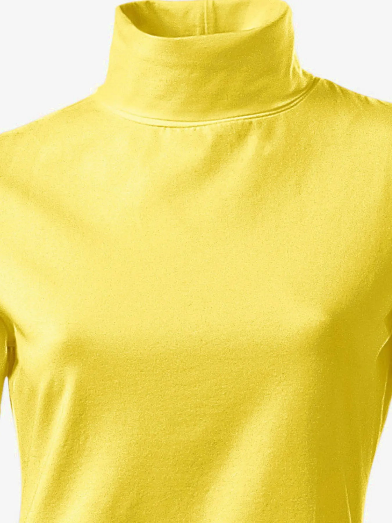 T-shirt à col roulé basique incontournable avec col roulé
