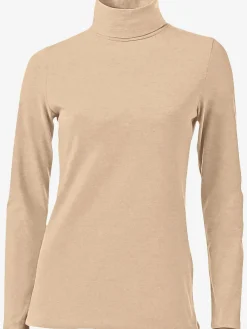 T-shirt à col roulé basique incontournable avec col roulé