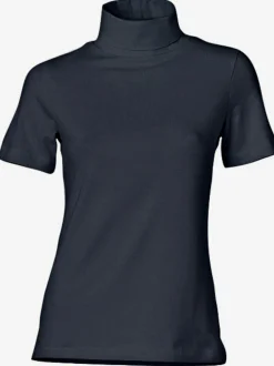 T-shirt à col roulé basique facile à associer avec joli col roulé