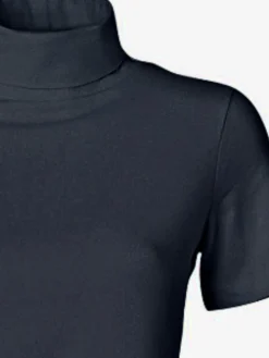 T-shirt à col roulé basique facile à associer avec joli col roulé