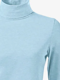 T-shirt à col roulé basique incontournable avec col roulé
