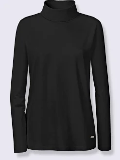 T-shirt à col roulé col roulé flatteur