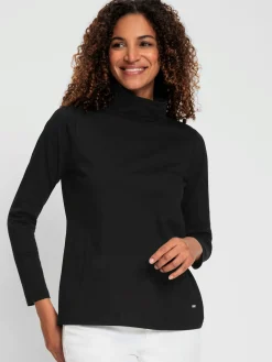 T-shirt à col roulé col roulé flatteur