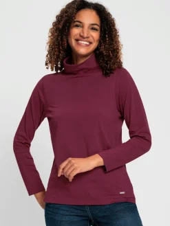 T-shirt à col roulé col roulé flatteur