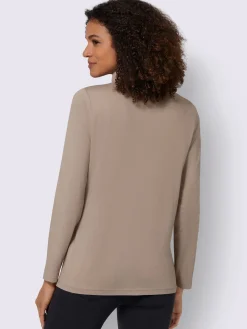 T-shirt à col roulé col roulé flatteur