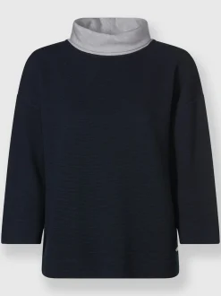 T-shirt à col roulé grand col roulé