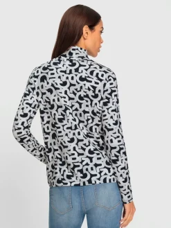 T-shirt à col roulé motif imprimé exclusif