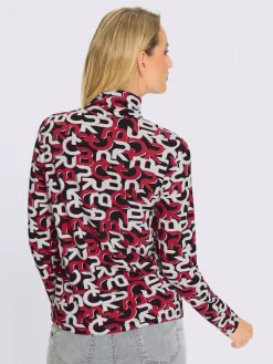 T-shirt à col roulé motif imprimé exclusif