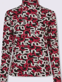 T-shirt à col roulé motif imprimé exclusif