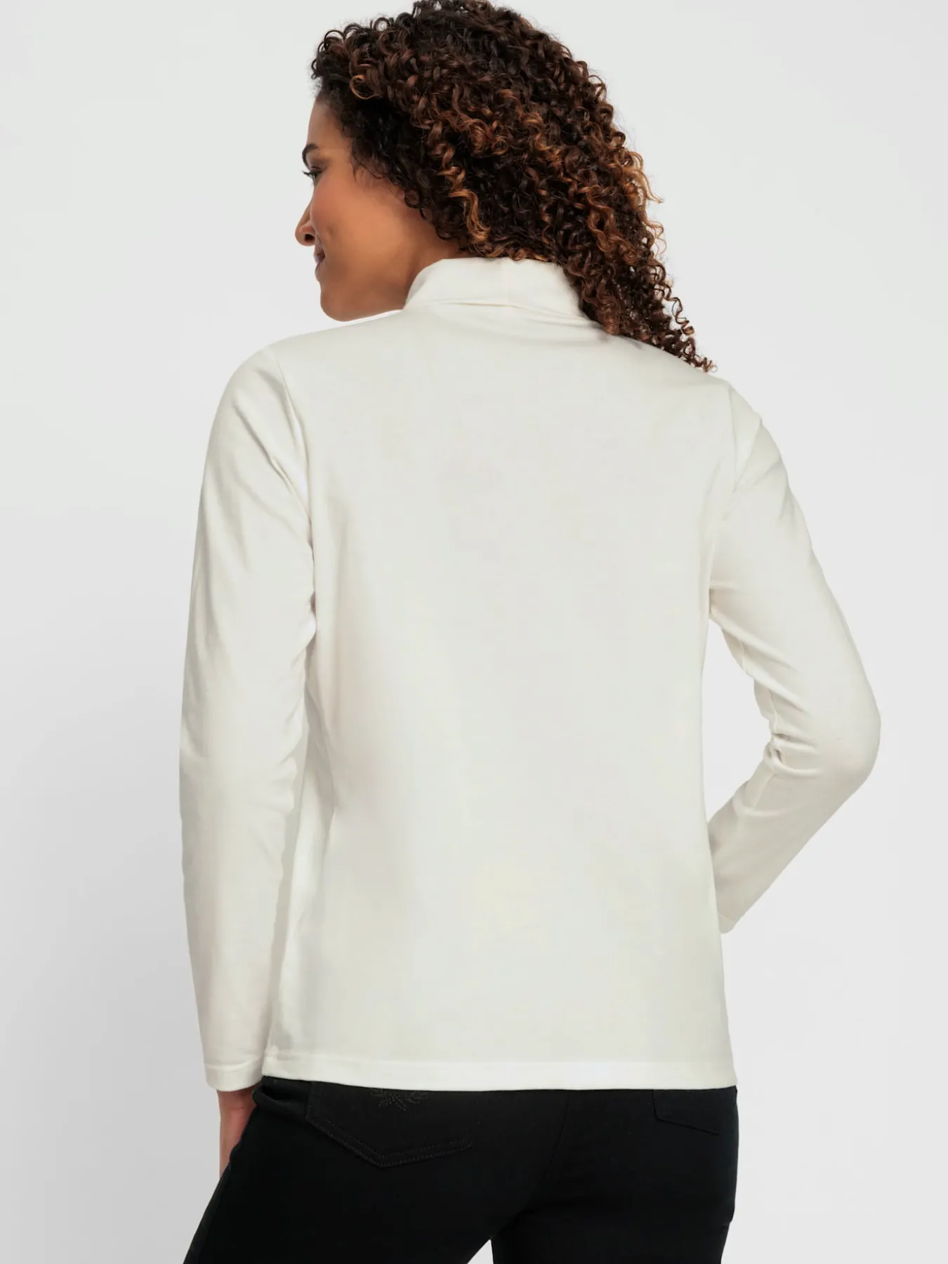 T-shirt à col roulé qualité coton