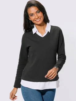 T-shirt 2 en 1 aspect 2 en 1 tendance