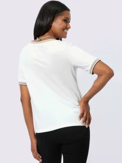 T-shirt à encolure ronde 50% coton et 50% modal