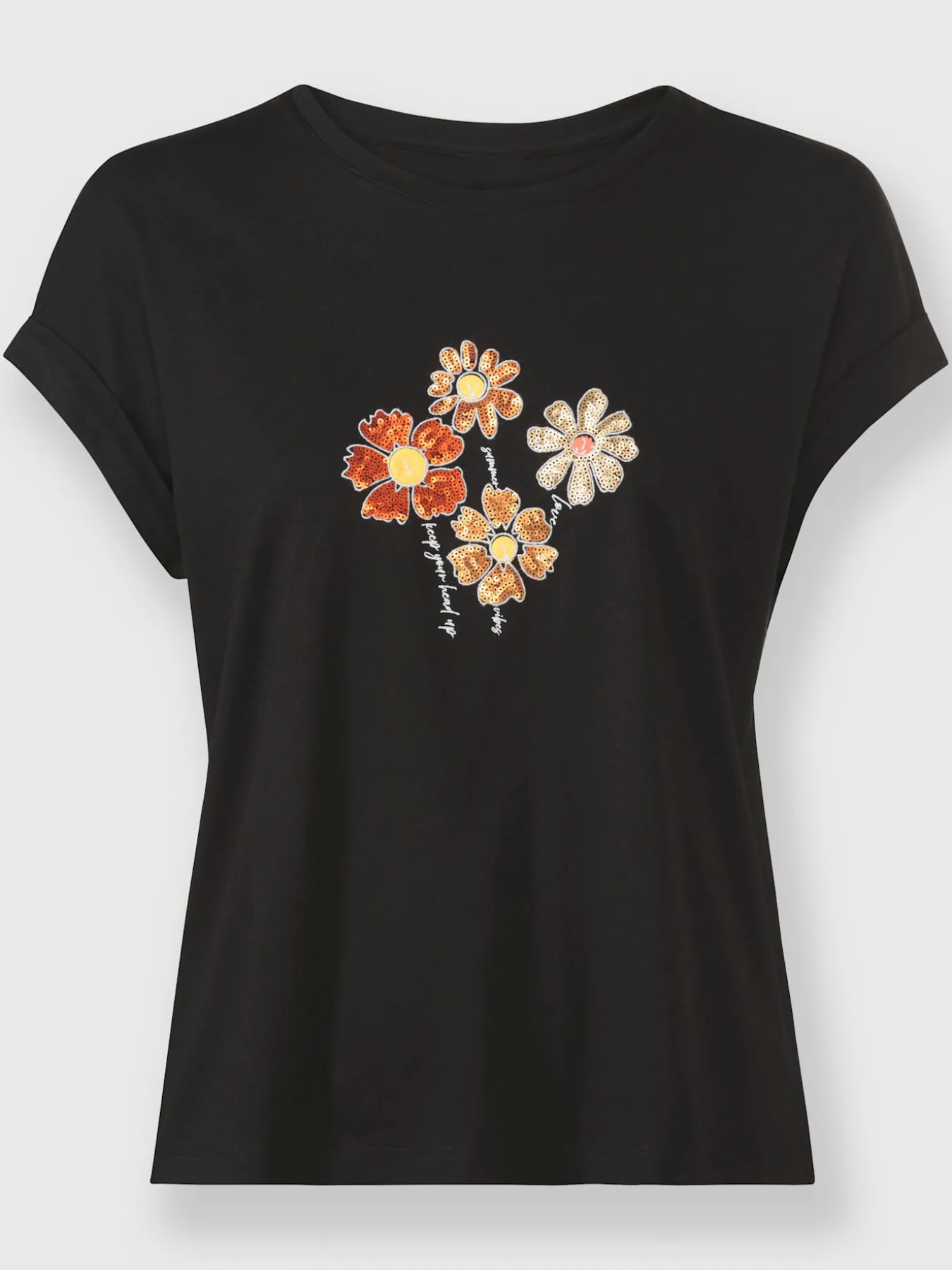 T-shirt à encolure ronde 50% coton et 50% modal