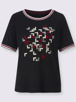T-shirt à encolure ronde 50% coton et 50% modal