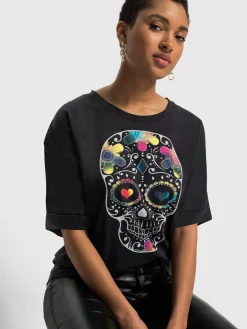T-shirt à encolure ronde 50% coton