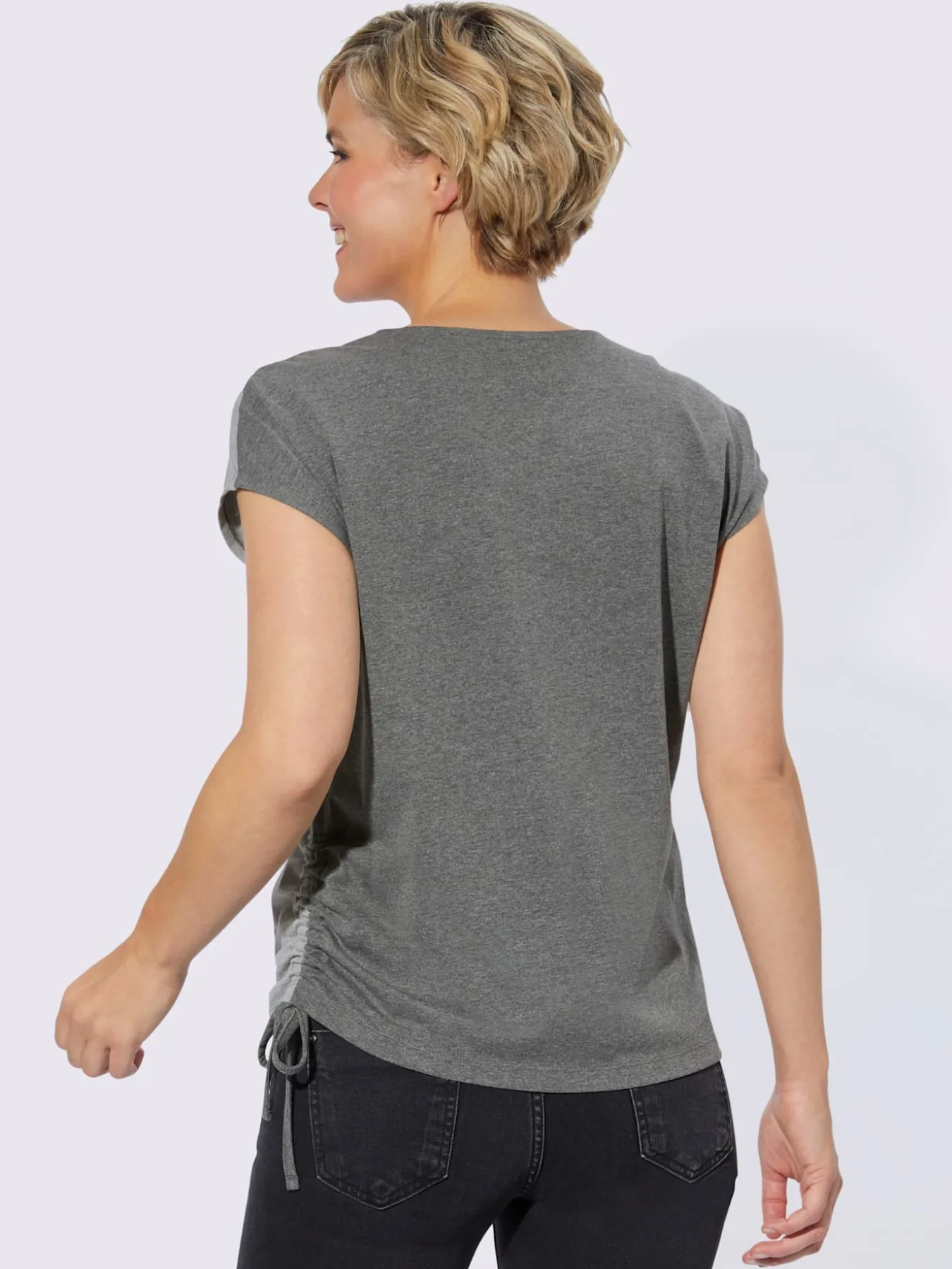 T-shirt à encolure ronde 68% coton