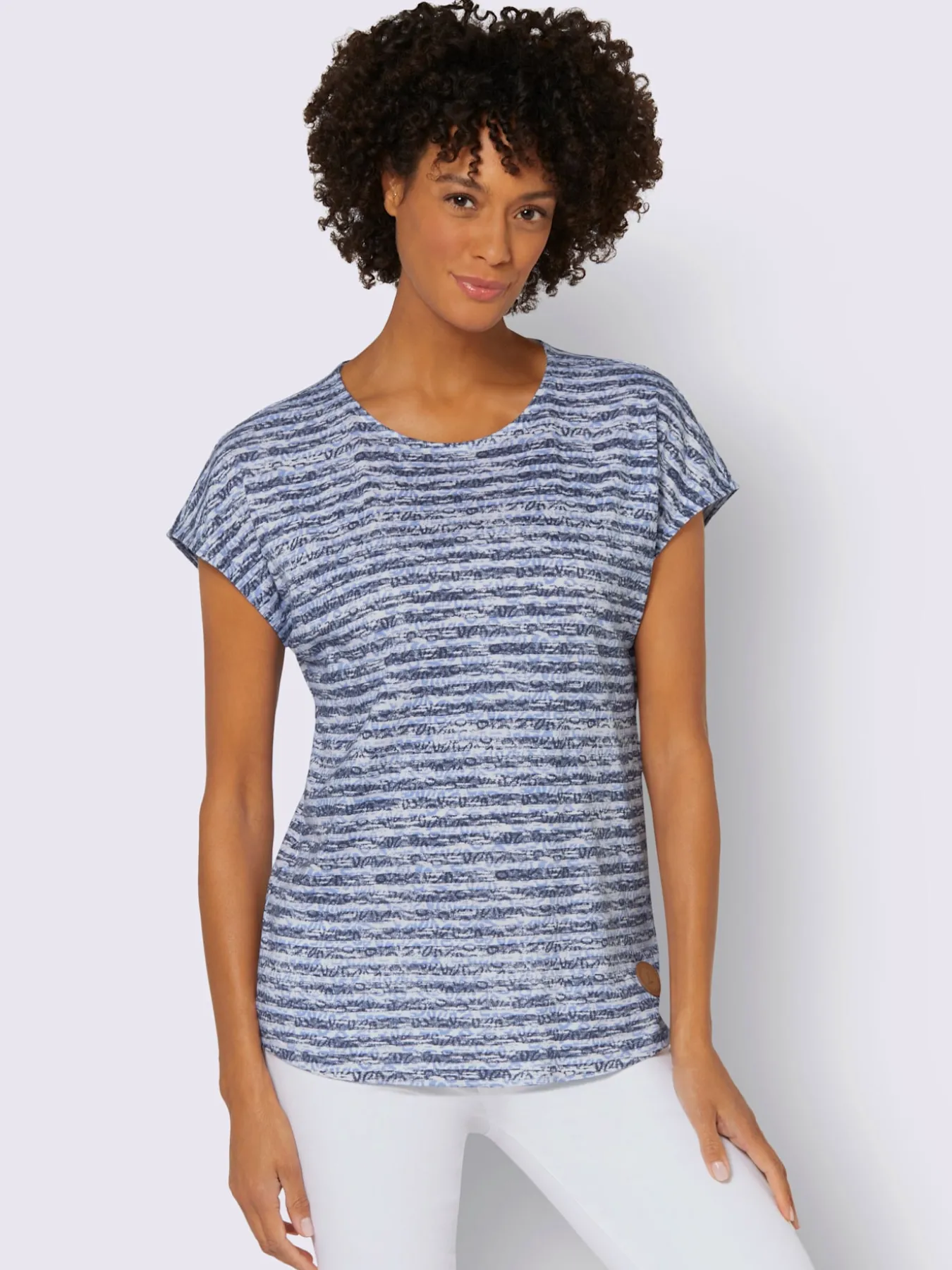 T-shirt à encolure ronde 50% coton
