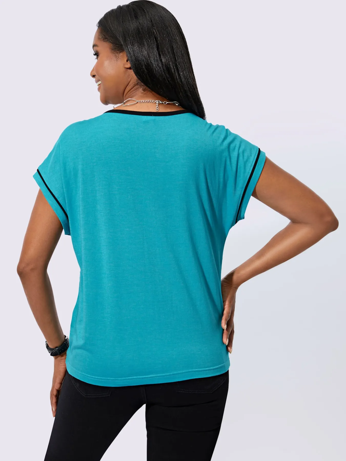 T-shirt à encolure ronde 50% modal