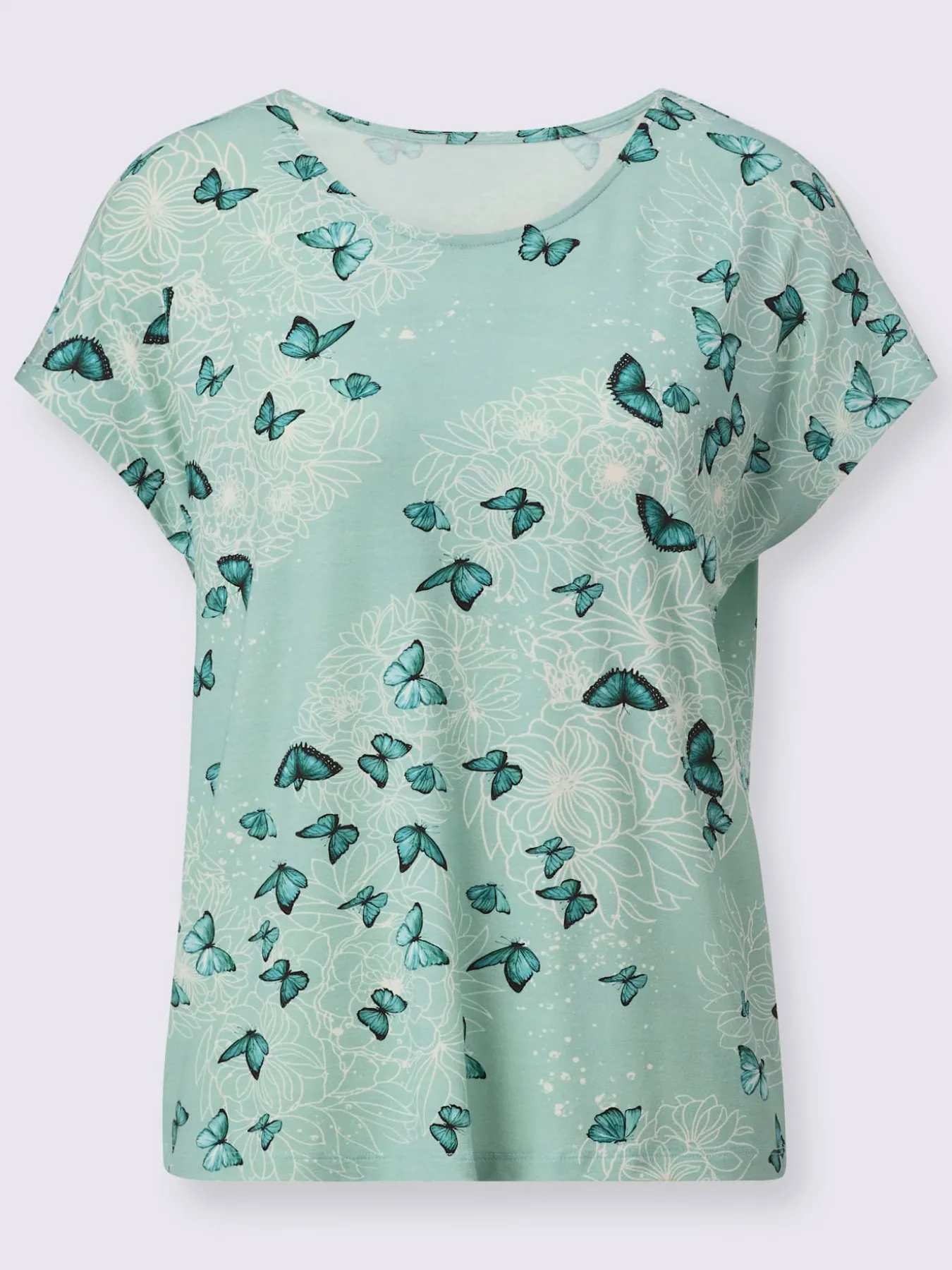 T-shirt à encolure ronde avec viscose (ecovero)