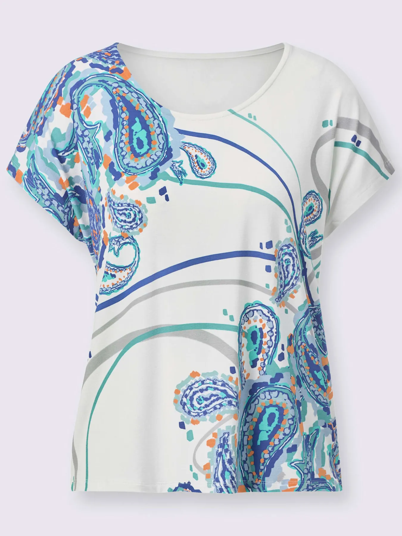 T-shirt à encolure ronde avec viscose (ecovero)