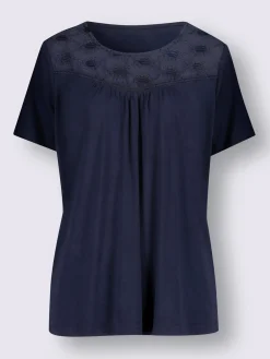T-shirt à encolure ronde coupe affinante