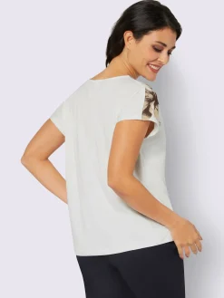 T-shirt à encolure ronde imprimé floral