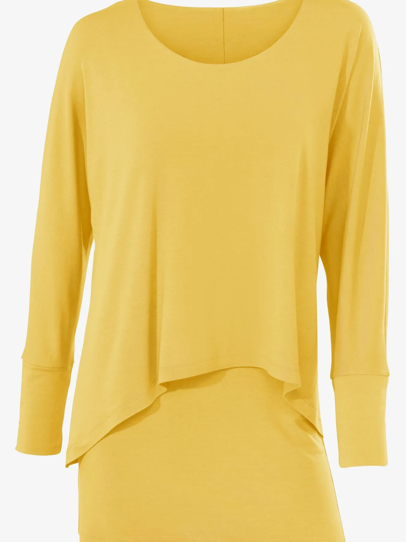 T-shirt à encolure ronde look décontracté tendance, manches chauve-souris