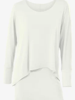 T-shirt à encolure ronde look décontracté tendance, manches chauve-souris