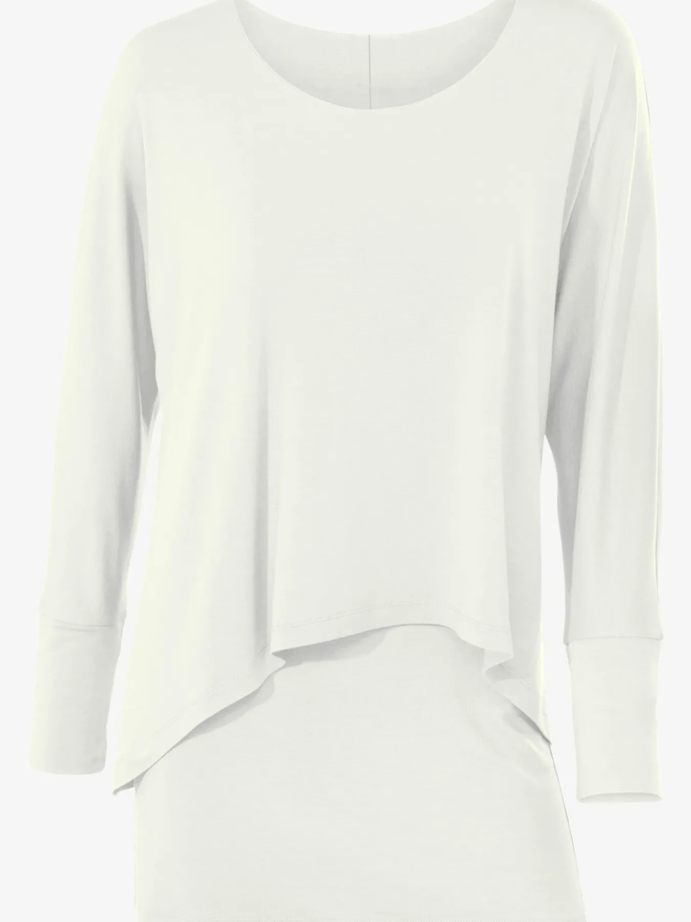 T-shirt à encolure ronde look décontracté tendance, manches chauve-souris