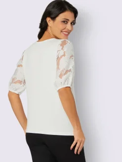 T-shirt à encolure ronde manches courtes avec superbe motif dévoré
