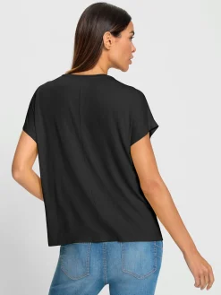 T-shirt à encolure ronde motif imprimé exclusif devant
