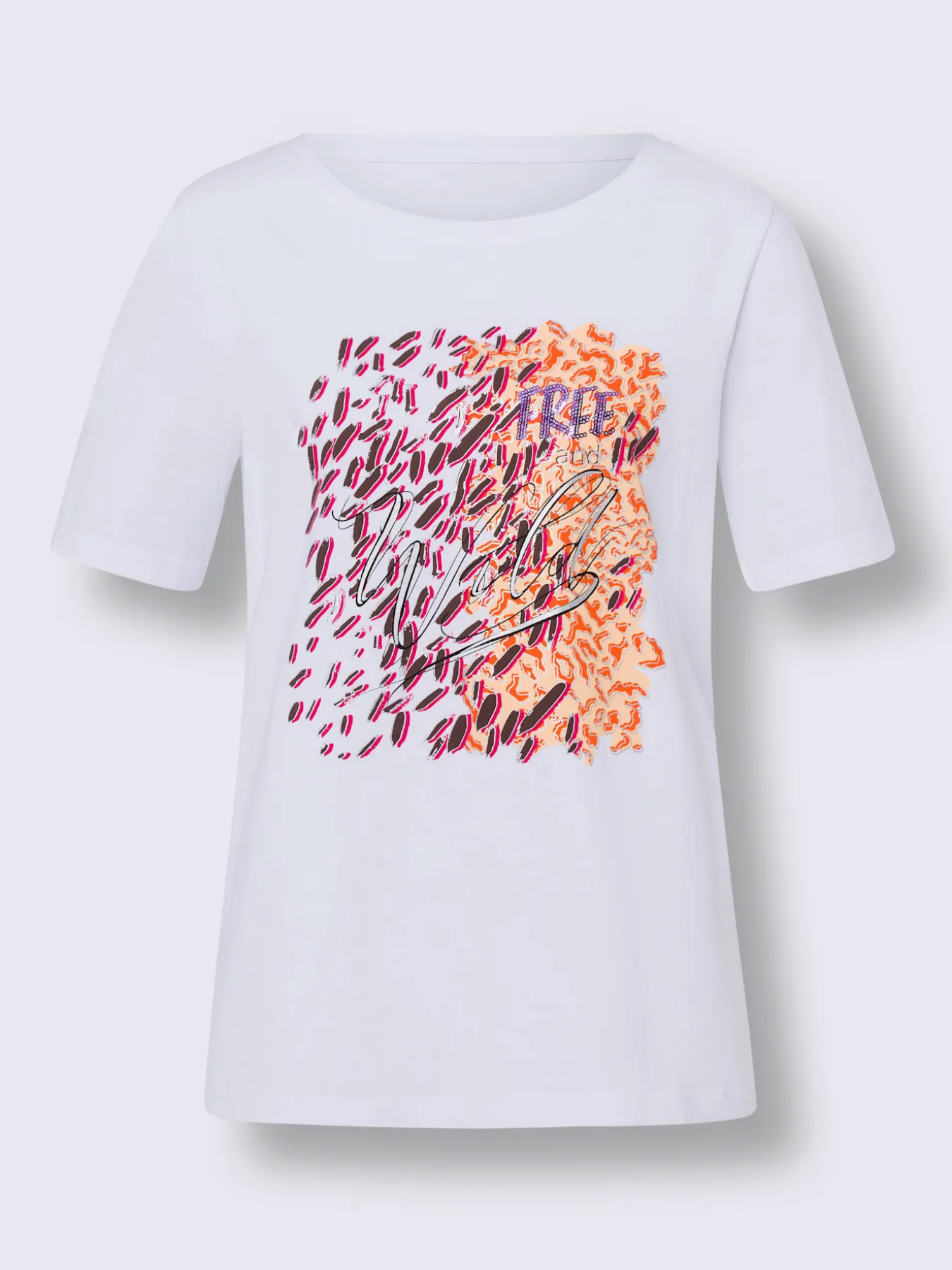 T-shirt à encolure ronde motif imprimé