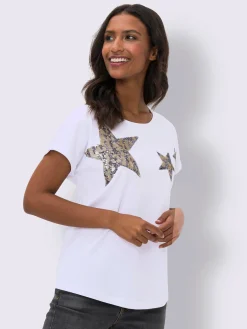 T-shirt à encolure ronde pur coton
