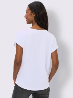 T-shirt à encolure ronde pur coton