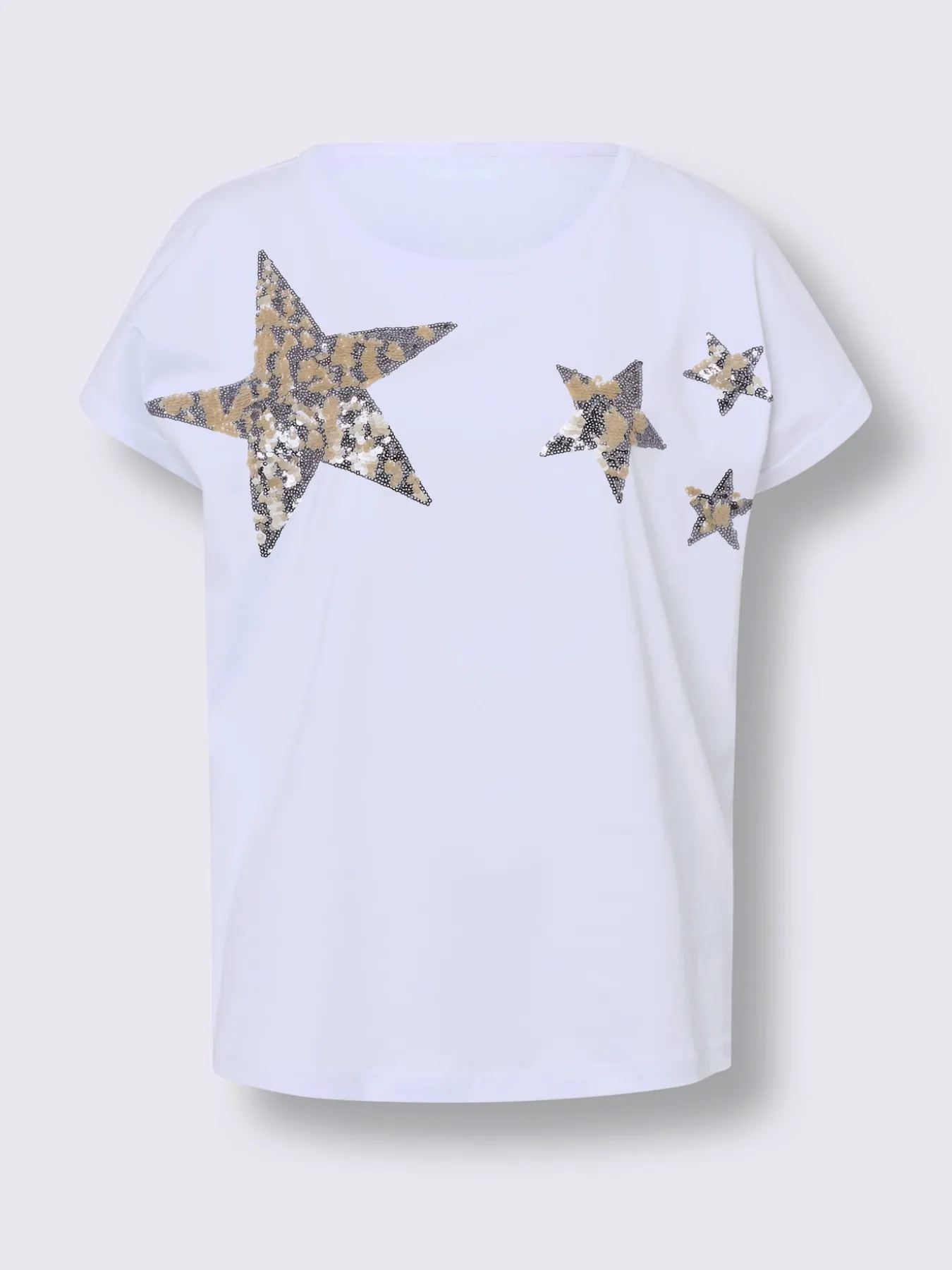 T-shirt à encolure ronde pur coton