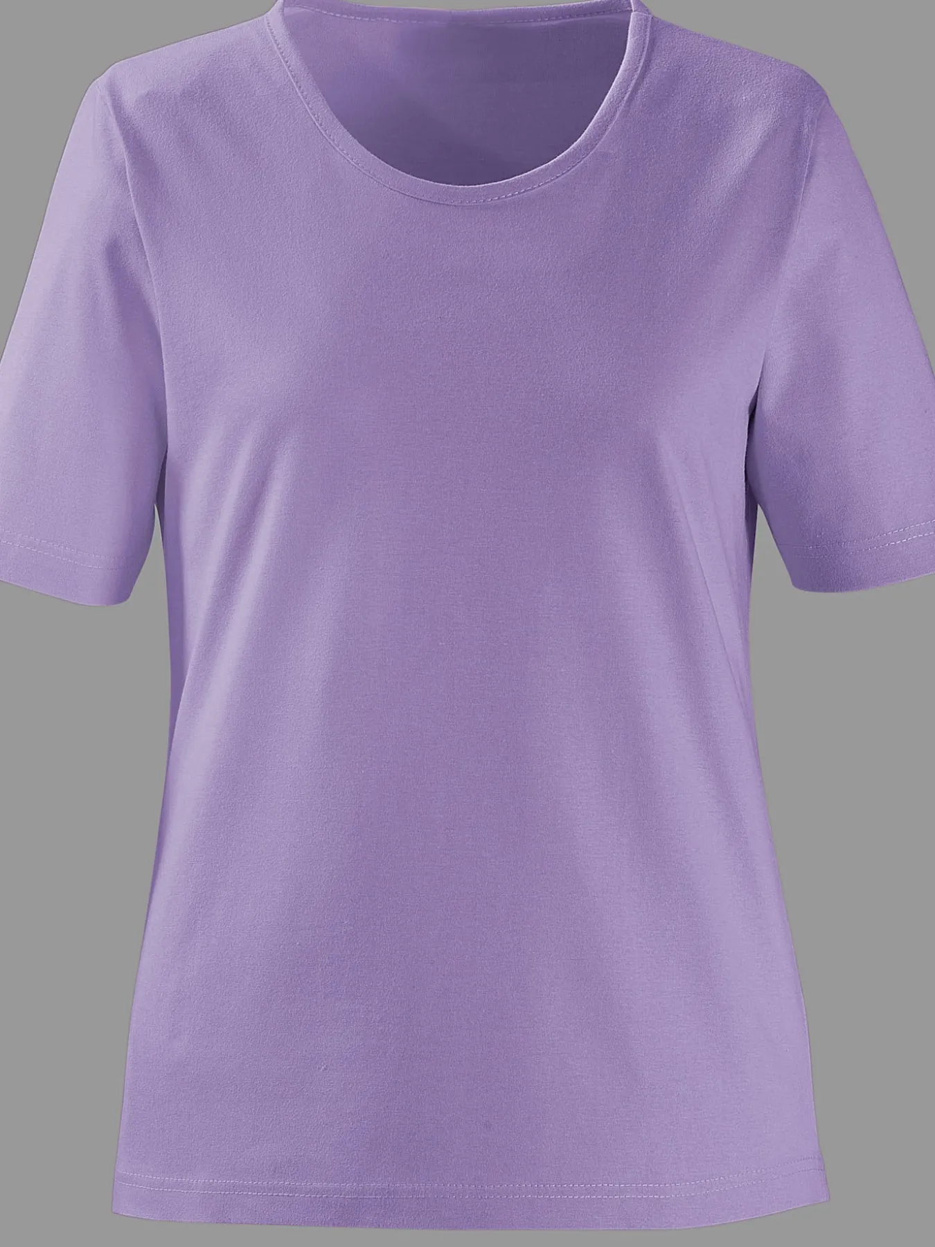 T-shirt à encolure ronde pur coton