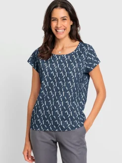 T-shirt à encolure ronde pur coton