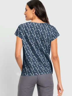 T-shirt à encolure ronde pur coton