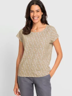 T-shirt à encolure ronde pur coton