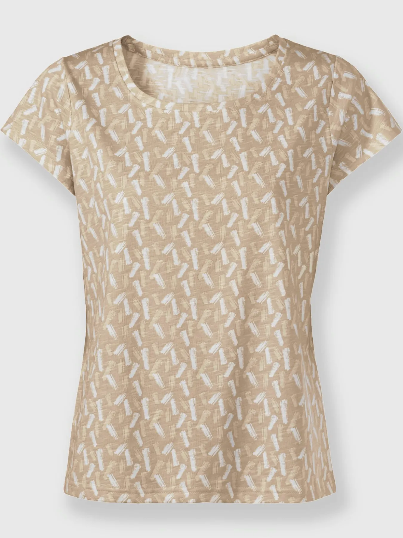 T-shirt à encolure ronde pur coton