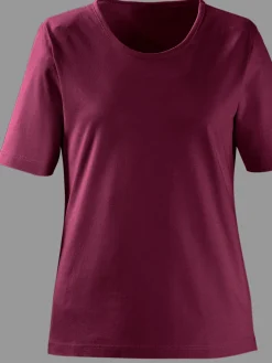 T-shirt à encolure ronde pur coton