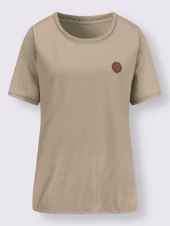 T-shirt à encolure ronde pur coton