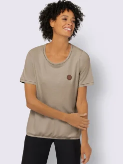 T-shirt à encolure ronde pur coton