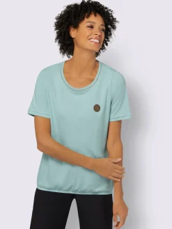 T-shirt à encolure ronde pur coton
