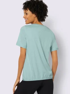 T-shirt à encolure ronde pur coton