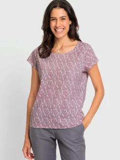 T-shirt à encolure ronde pur coton