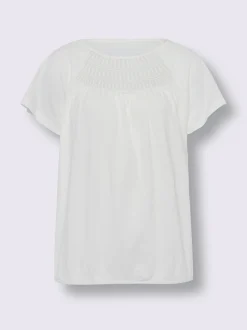 T-shirt à encolure ronde pur coton