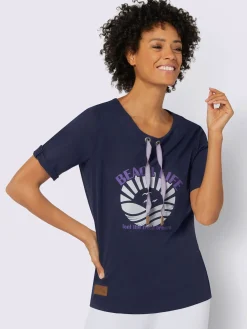 T-shirt à encolure ronde pur coton