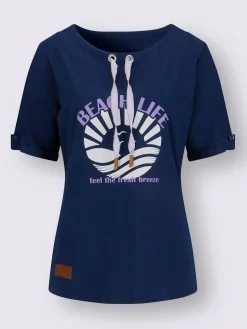 T-shirt à encolure ronde pur coton