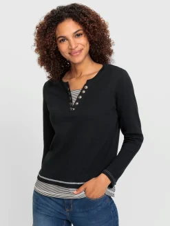 T-shirt à encolure ronde pur coton